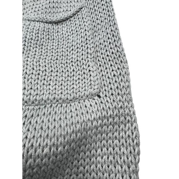 Marc O'Polo Womens Gray Cotton Like Cashmere Heavy Hooded Cardigan Sweater Sz M - Picture 4 of 13